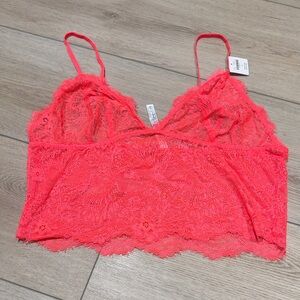 Anthropologie Coral Lace Bralette